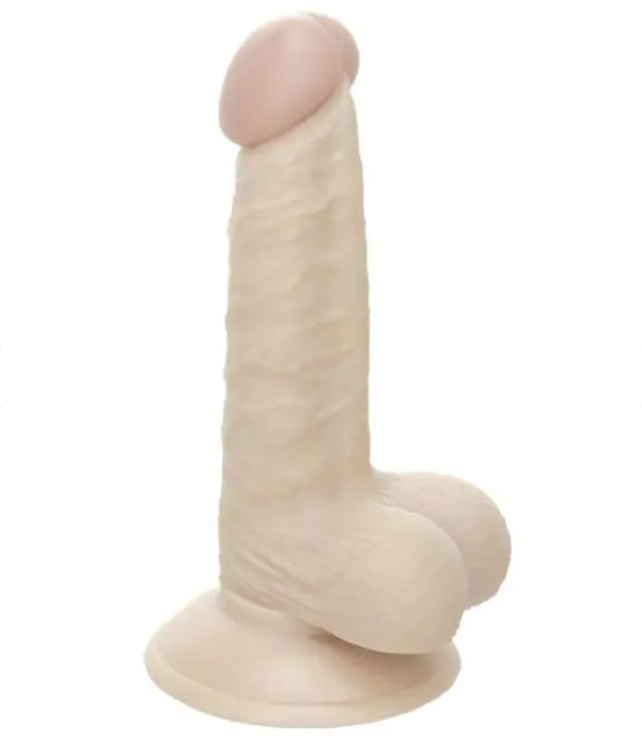 Realistic Dong With Suction Base Flesh 6 inch
