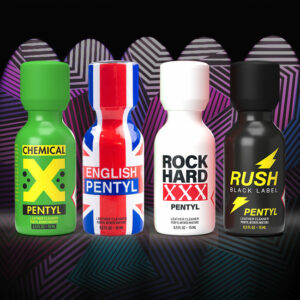 An assortment of colorful Jungle Juice Platinum 15ml liquid bottle products with vibrant labels against a neon-patterned background.