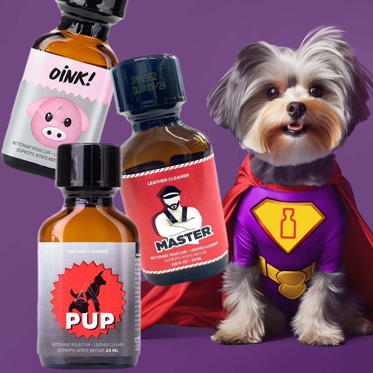 Super-dog to the rescue: safeguarding your leather goods and bringing playful charm to your day as the MasterPup Pack!