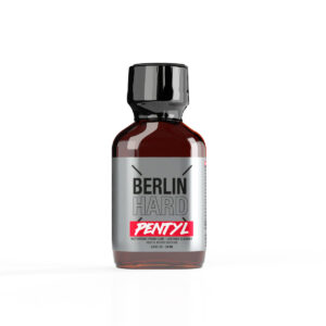 A bottle of Berlin Hard Pentyl 24ml nitrite-based cleaner, on a white background.