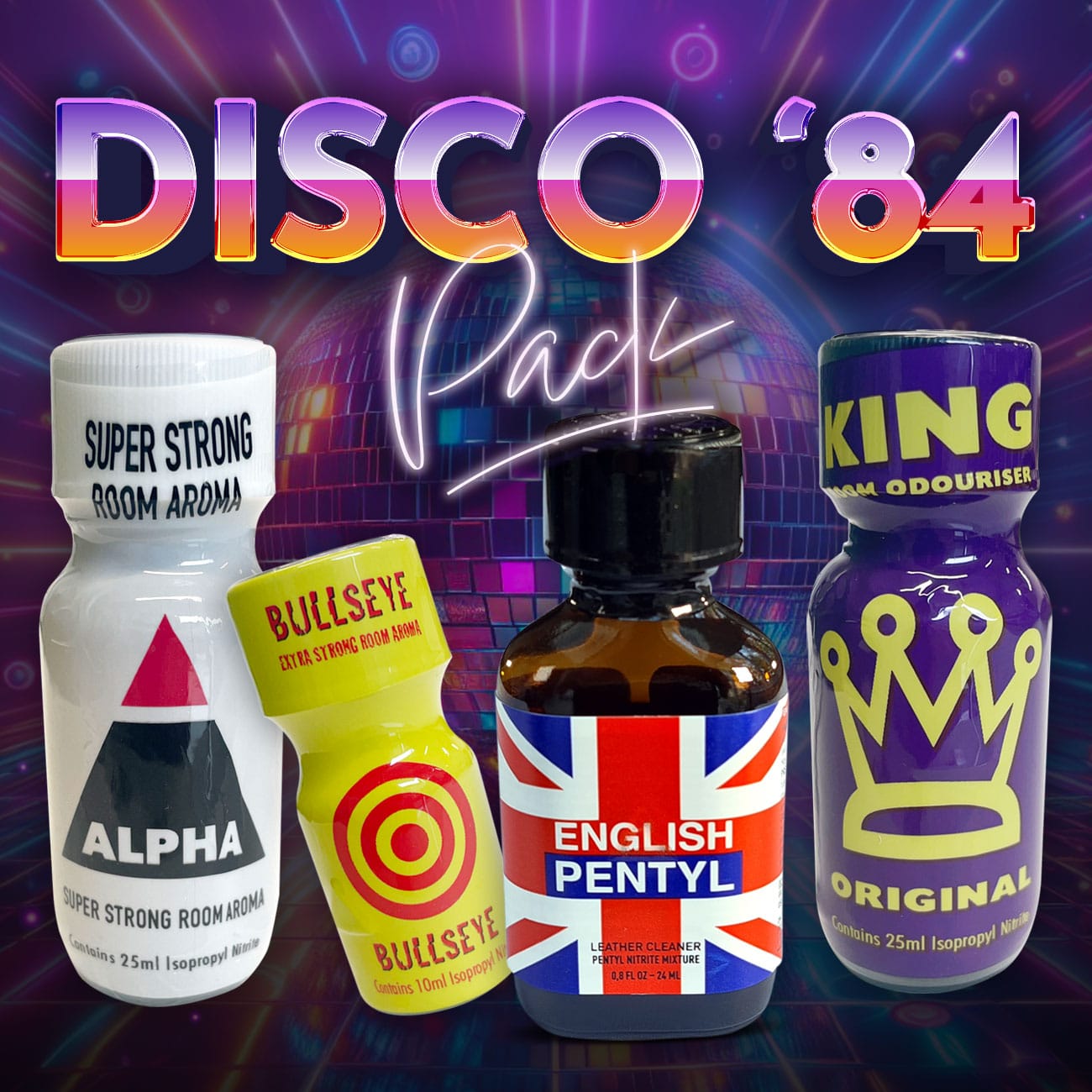 Disco ’84 pack packs prowler poppers